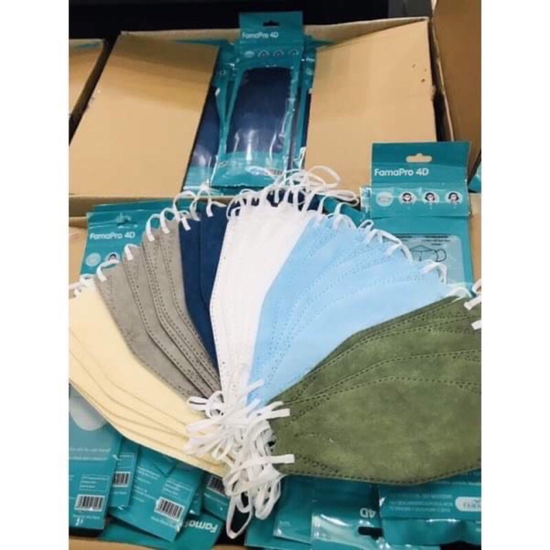 SỈ THÙNG 300 cái KHẨU TRANG Kf94  FAMAPRO, 3lớp giấy kháng khuẩn