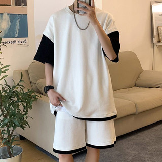 Bộ thể thao nam phong cách trẻ trung , bộ quần áo nam chất xốp mặc cực mát bộ thể thao hè phối tay