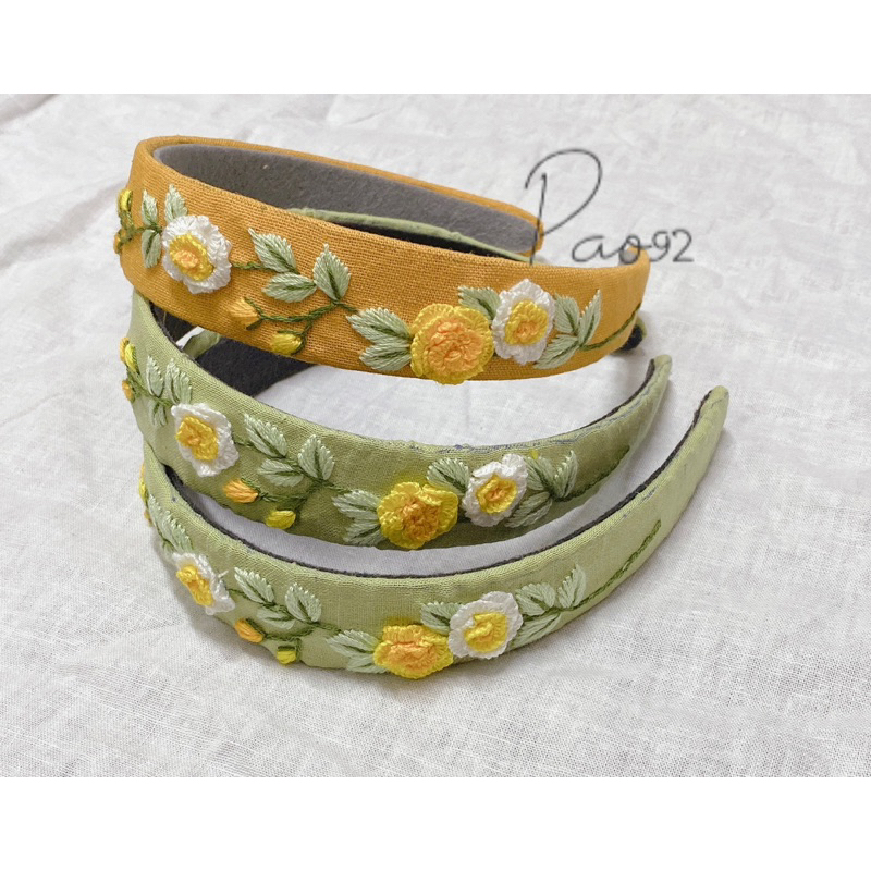 Bờm tóc thêu tay handmade