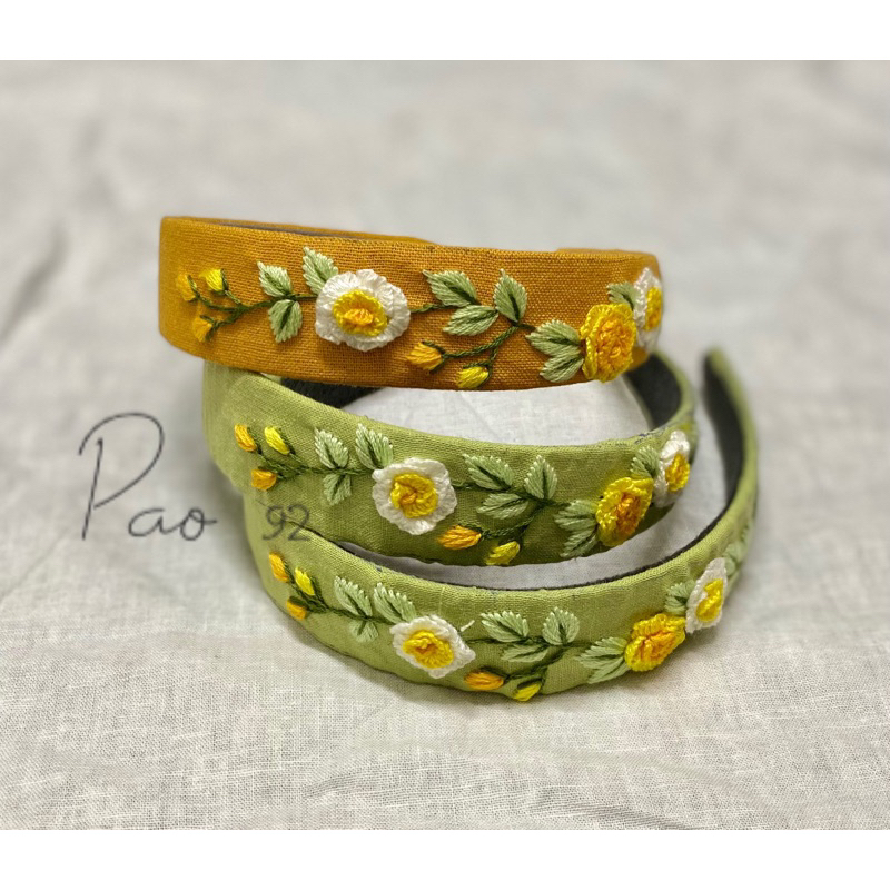 Bờm tóc thêu tay handmade