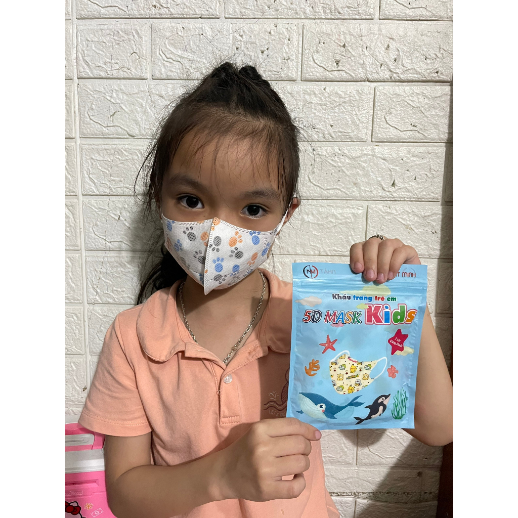 THÙNG 100 CÁI KHẨU TRANG TRẺ EM CAO CẤP ,3 LỚP KHÁNG KHUẨN DÀNH CHO BÉ 2 ĐẾN 10 TUỔI