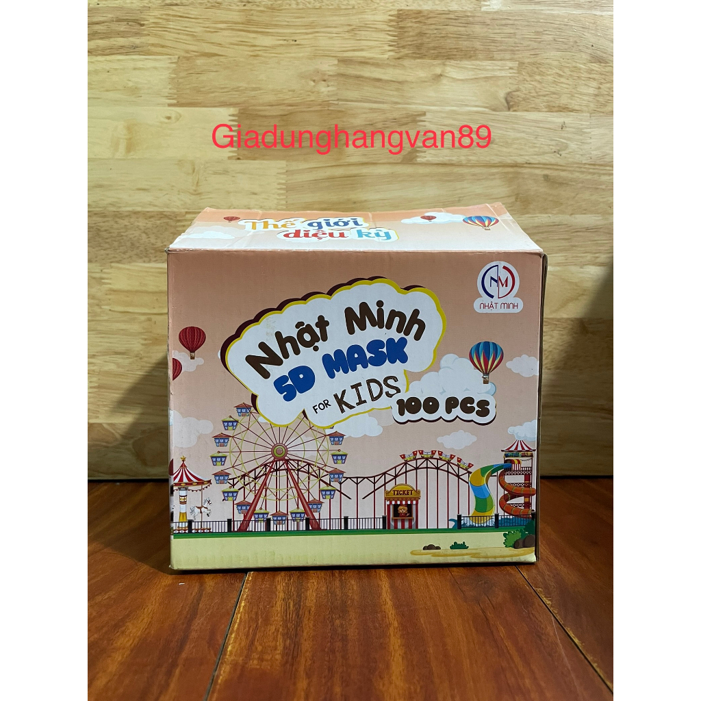 THÙNG 100 CÁI KHẨU TRANG TRẺ EM CAO CẤP ,3 LỚP KHÁNG KHUẨN DÀNH CHO BÉ 2 ĐẾN 10 TUỔI