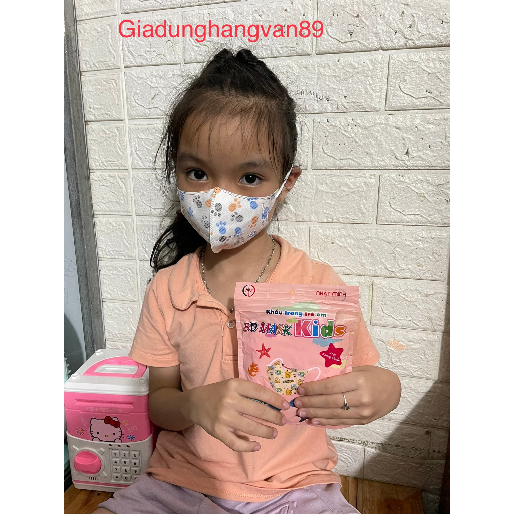 THÙNG 100 CÁI KHẨU TRANG TRẺ EM CAO CẤP ,3 LỚP KHÁNG KHUẨN DÀNH CHO BÉ 2 ĐẾN 10 TUỔI