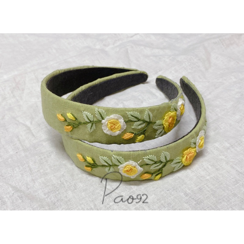 Bờm tóc thêu tay handmade
