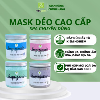 [DẠNG HŨ] Mask dẻo bạc hà, hoa hồng, than tre, DNA cá hồi sáng da, giảm mụn Mặt Nạ Dẻo HaPu Organic