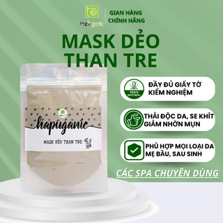 Mask Dẻo Than Tre Hapu Organic chuyên dùng trong Spa uy tín Mặt Nạ Dẻo giảm mụn, thanh lọc da