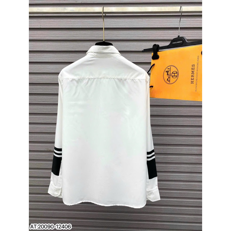 Áo Sơ mi nam hiệu AMI dài tay họa tiết thêu cực nét phong cách trẻ trung chuẩn form