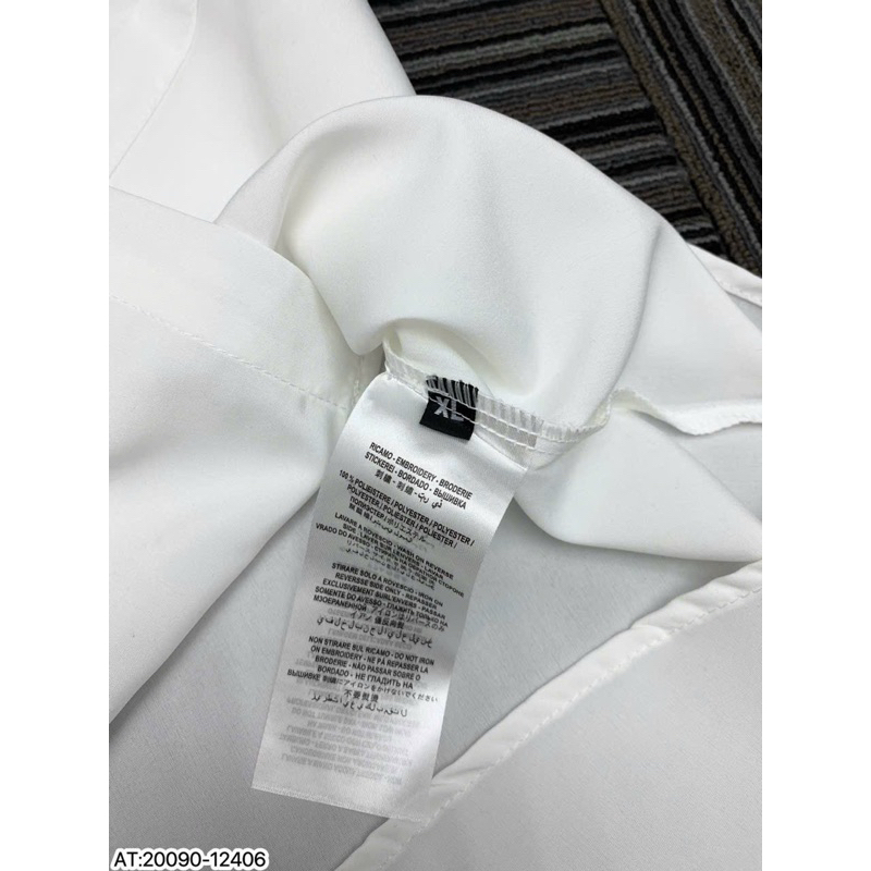 Áo Sơ mi nam hiệu AMI dài tay họa tiết thêu cực nét phong cách trẻ trung chuẩn form