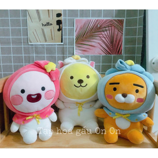Gấu bông đào rian thỏ củ cải đội nón nơ miniso chính hãng