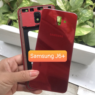 Bộ vỏ samsung J6 Plus / J6+ kèm kính camera và nút bấm