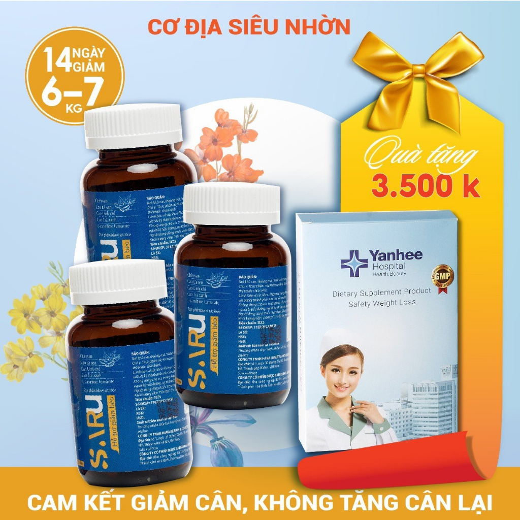 Giảm cân Saru, giảm 6-7kg trong 14 ngày cơ địa nhờn ,giảm mỡ bụng cấp tốc, an toàn hiệu quả