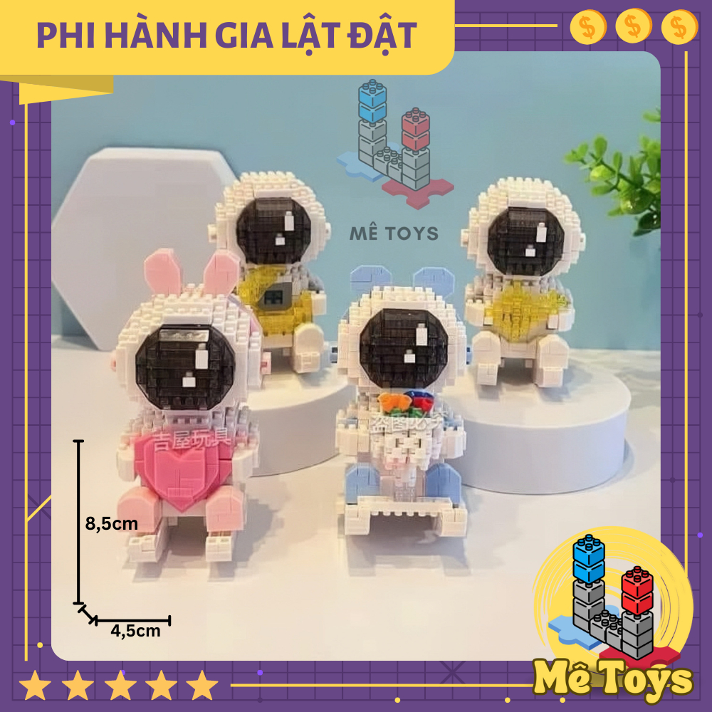 Đồ Chơi Lắp Ráp Mô Hình Phi Hành Gia Lật Đật - quà tặng đáng yêu