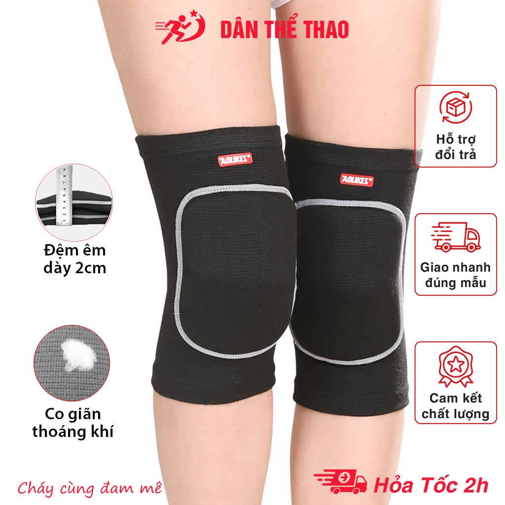 Bảo vệ đầu gối, bó gối thể thao, tập yoga, tập gym có đệm hàng xịn - Đai bảo vệ gối