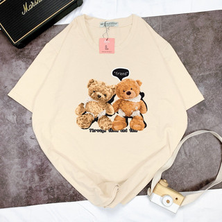 Áo Thun GẤU TEDDY Áo Phông Hot Local Brand Unisex Nam Nữ Form Rộng Tay Lỡ Cotton Vải Mát shop.lucas