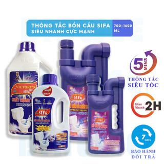 Thông tắc bồn cầu toilet siêu tốc 5 phút SIFA 999 1600ml chống hôi khử khuẩn