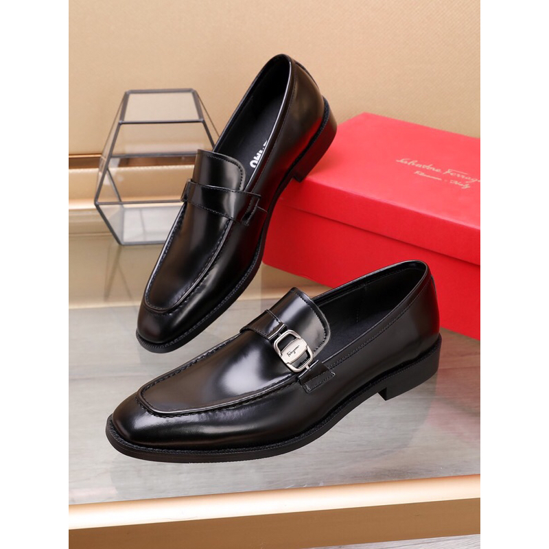 Giày tây lười nam, giày lười thời trang công sở cao cấp Salvatore Ferragamo 2023