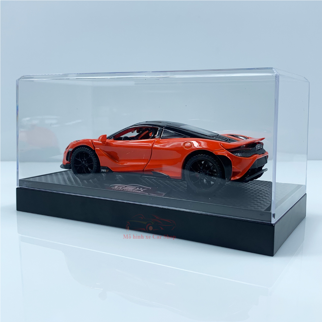 Mô hình xe Mclaren 765LT tỉ lệ 1:32 kèm hộp mica