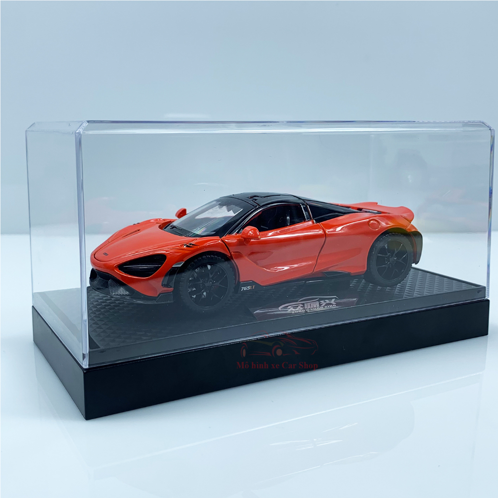 Mô hình xe Mclaren 765LT tỉ lệ 1:32 kèm hộp mica