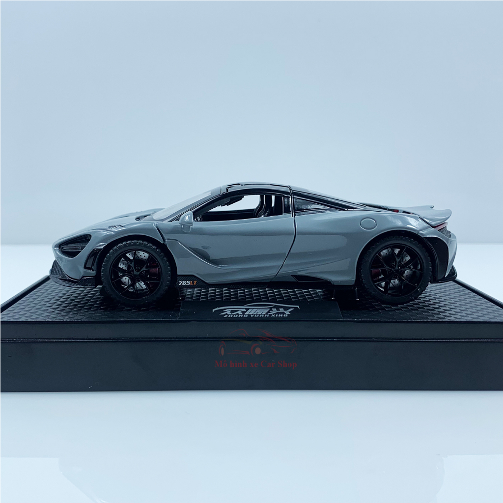 Mô hình xe Mclaren 765LT tỉ lệ 1:32 kèm hộp mica