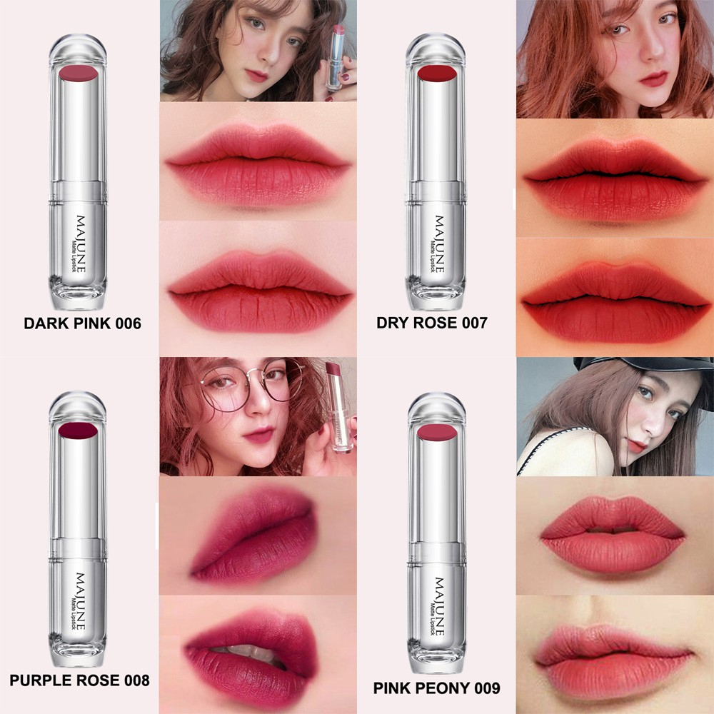 Son lì thiên nhiên mịn môi MAJUNE 3.5g