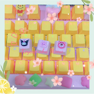 Keycap lẻ một nút gấu dâu, kuromi dành cho bàn phím cơ