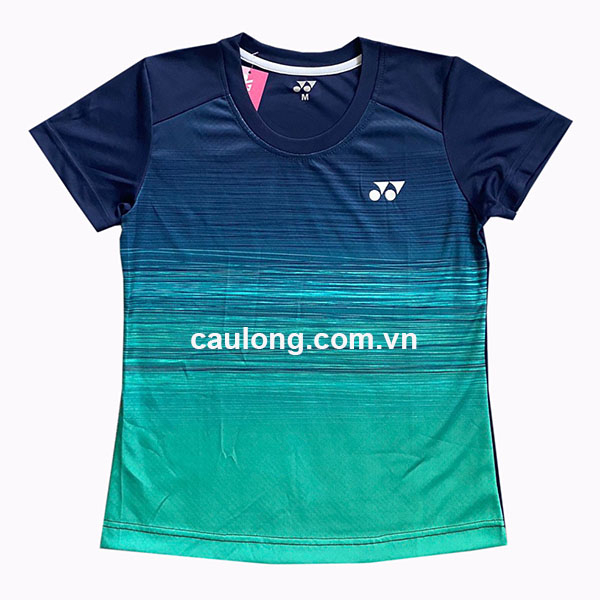Áo Cầu Lông Nam Nữ Cổ Tròn Yonex 6556 Xanh Két