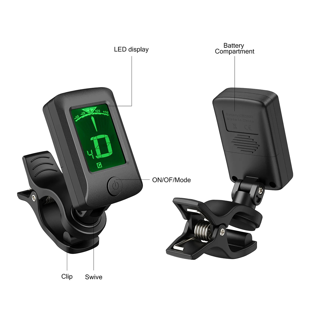 Tuner Guitar/ Máy Lên Dây Guitar AT-07 Cao Cấp Độ Nhạy Cao