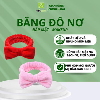 Băng Đô Nơ Cài Tóc Skincare Đắp Mặt Nạ Hapu Organic