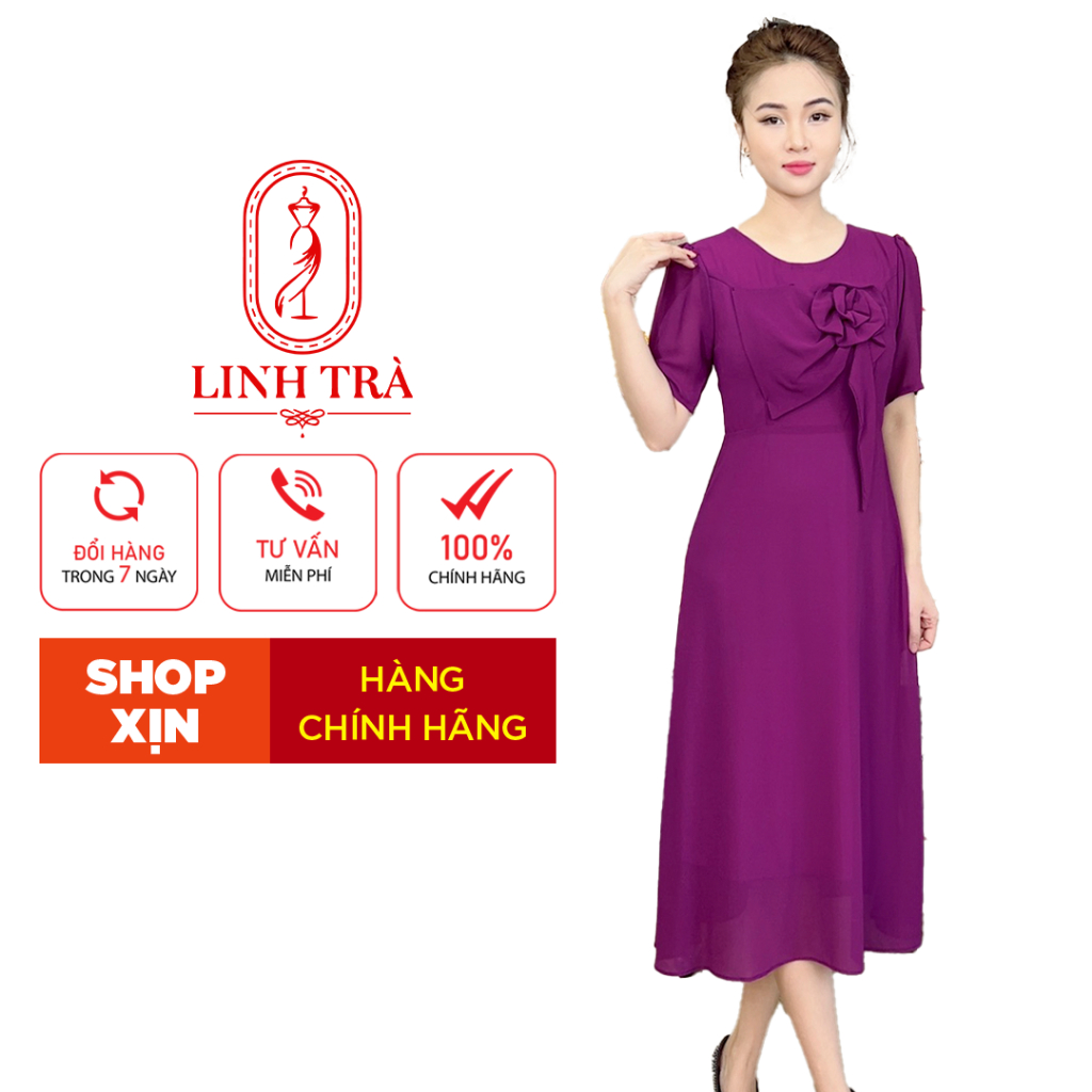 (TM 1417) Trẻ Trung Thiết Kế Trang Nhã Thanh Lịch Bigsize Đi Làm Đi Tiệc Cho Bà Cho Mẹ U50