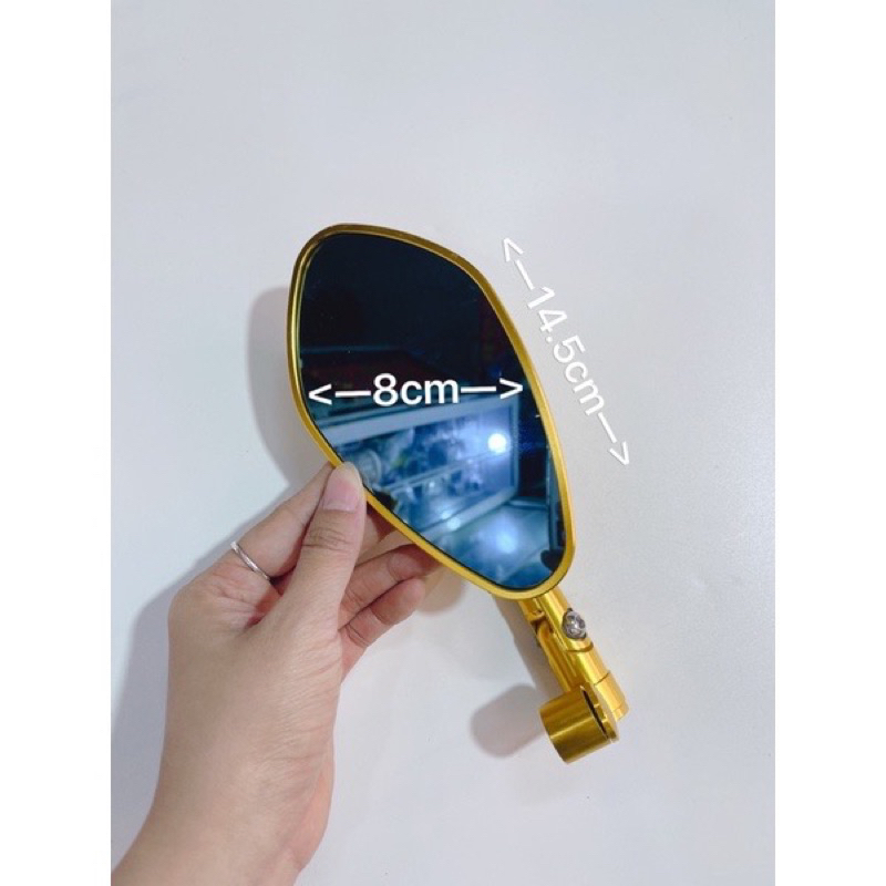 GƯƠNG CHIẾU HẬU RIZOMA KIỂU CON SÒ_HÀNG CAO CẤP FULL NHÔM CNC SIÊU ĐẸP_MẶT XANH CHỐNG CHÓI