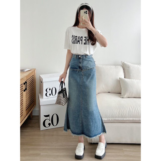 Chân váy jean đuôi cá có sẵn size S M