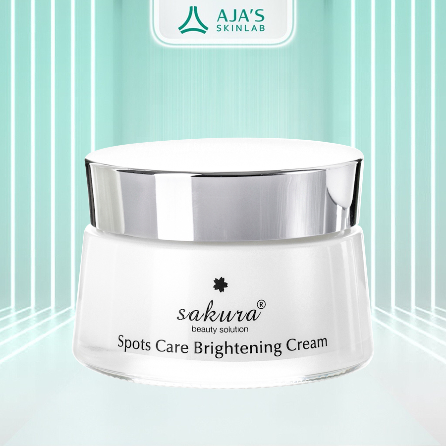 Kem dưỡng da trắng sáng Sakura Spots Care Brightening Cream mờ nám sạm 45 gr - AJA'S SKINLAB