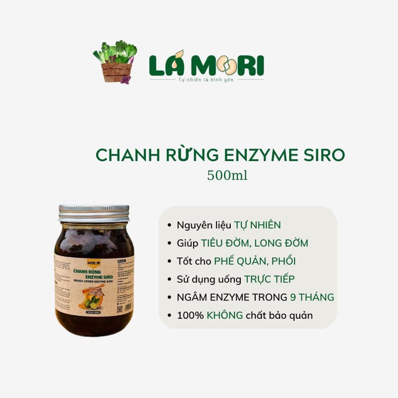 Chanh Rừng Enzym Ngâm Mật Ong, Đường Phèn Tiêu Đờm Đẩy Khuẩn Hỗ Trợ Ho