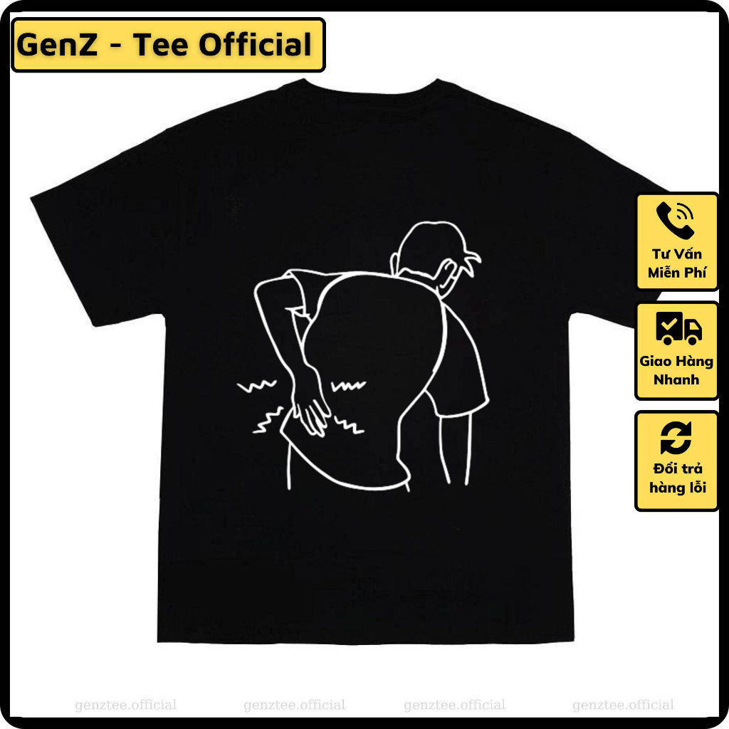 Áo thun Thế Hệ Đau Lưng, phong cách trẻ trung năng động form rộng nam nữ đủ size
