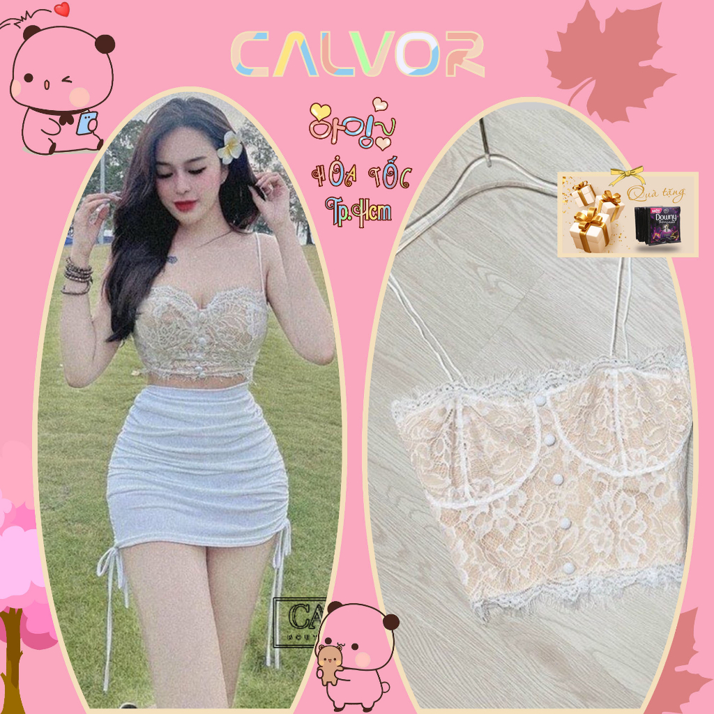 Áo Bra ren cổ yếm 2 lớp (bao chất)