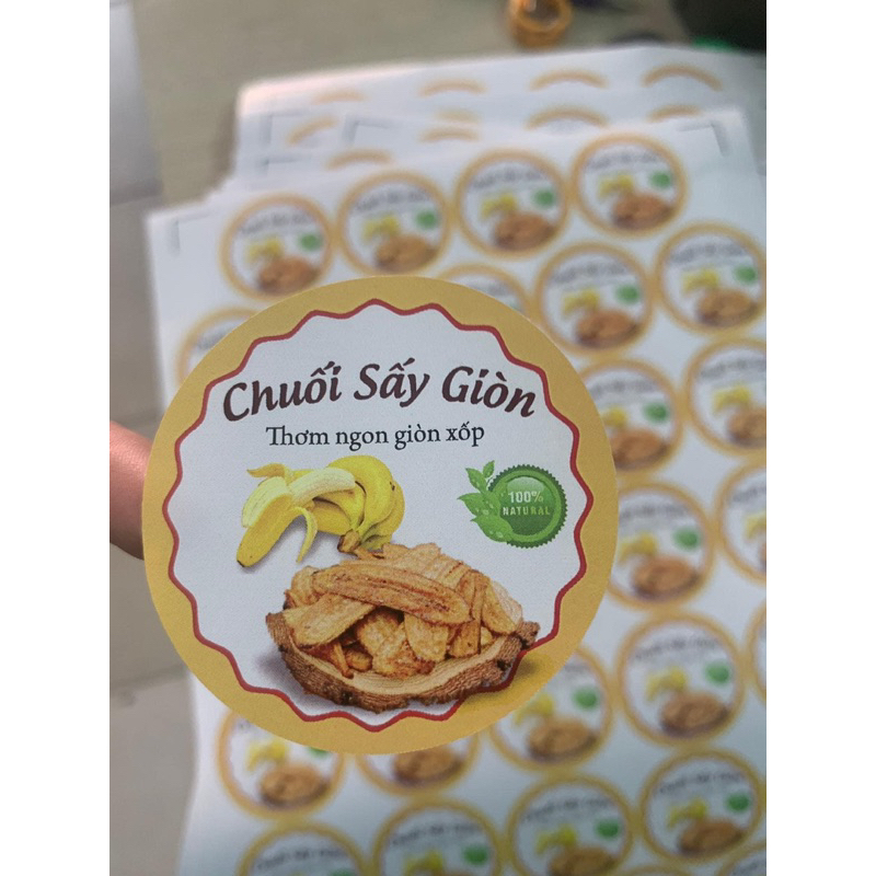 tem nhãn decal giấy có thiết kế theo yêu cầu