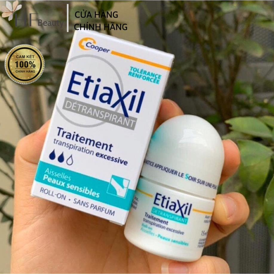 Lăn khử mùi etiaxil Pháp 15ml ngăn viêm cánh ướt nách mùi cơ thể sạch và trắng nách