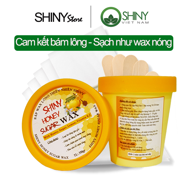 Wax lông Shiny mật ong - Hũ vàng cổ điển, bọc màng co