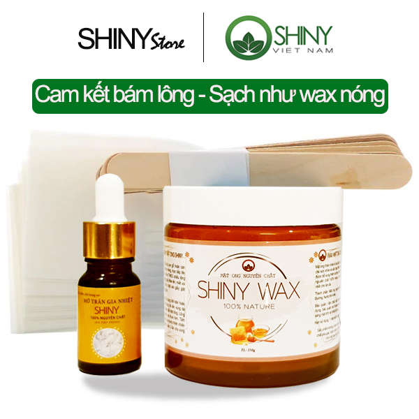 Combo Wax lông Shiny mỡ trăn nguyên chất Shiny 10ml - Combo tiết kiệm