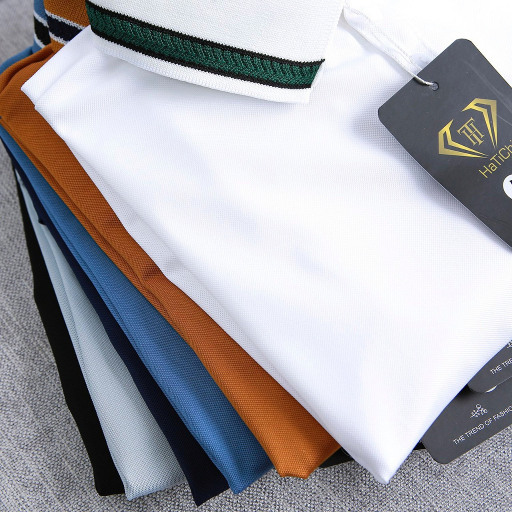 Áo thun polo nam nữ phối viền , áo phông ngắn tay có cổ bẻ phong cách thể thao mẫu mới nhất 2023 chất vải cotton cá xấu