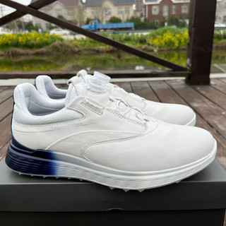 Giày golf nam ecco golf s-three boa bằng da 100% - mẫu mới nhất 2023