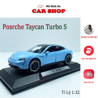 Mô hình xe Porsche Taycan Turbo S tỉ lệ 1:32 Chezhi