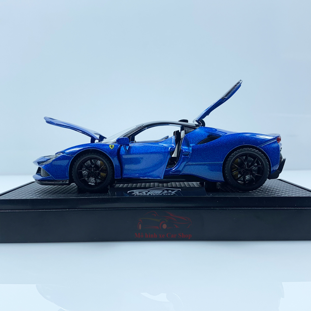 Mô hình xe Ferrari SF90 Stralade tỉ lệ 1:32 có hộp mica