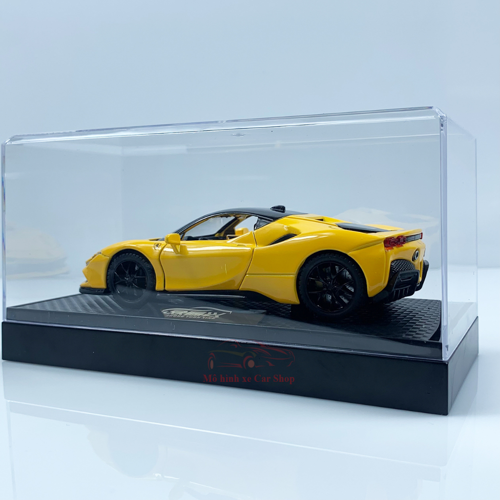 Mô hình xe Ferrari SF90 Stralade tỉ lệ 1:32 có hộp mica