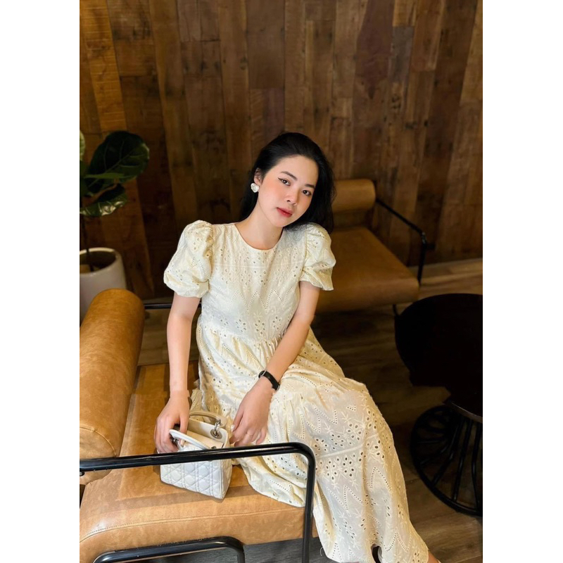 Váy Peony Babydoll Trắng Ren Hoa Tiểu Thư ( hoa mới ) | BigBuy360 - bigbuy360.vn