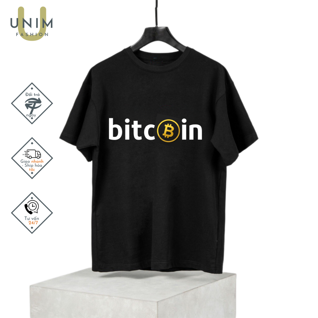 Áo Thun Binance Tay Lỡ Local Brand Unim Store 100% Cotton Cao Cấp In Bitcoin UNIM194