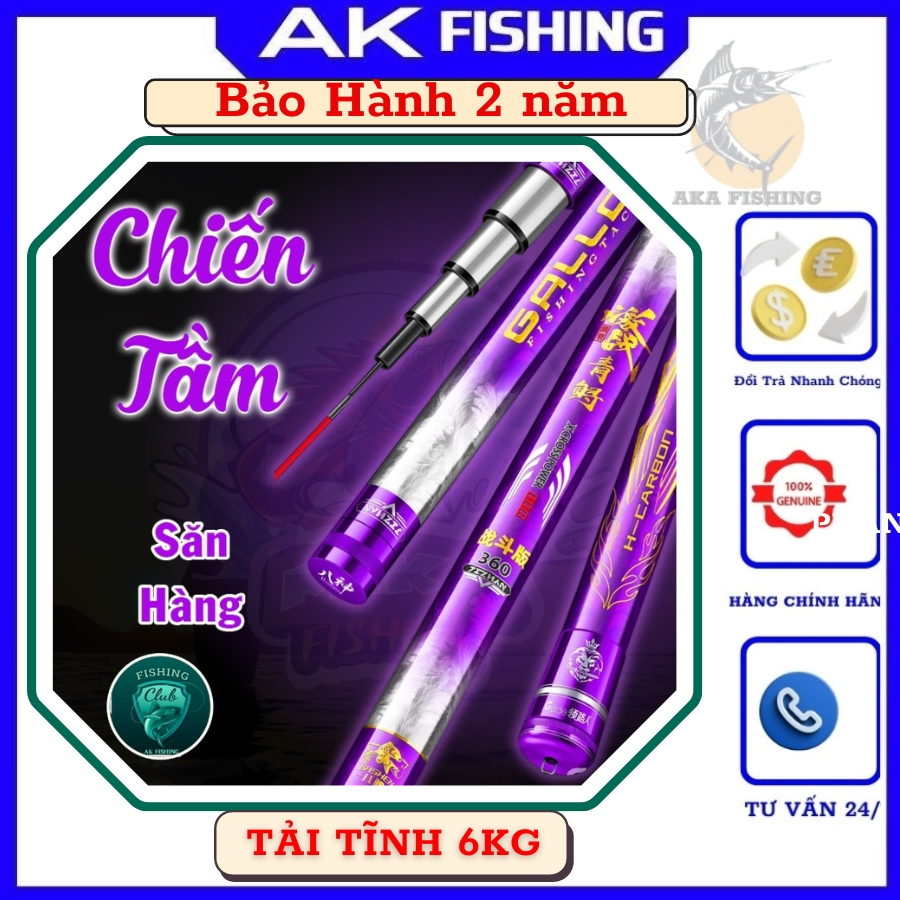 Cần câu đài săn Guide Chiến Tâm hàng cực khỏe chính hãng chuyên săn hàng câu tay đơn đài câu trắm chép khủng AKA FISHING