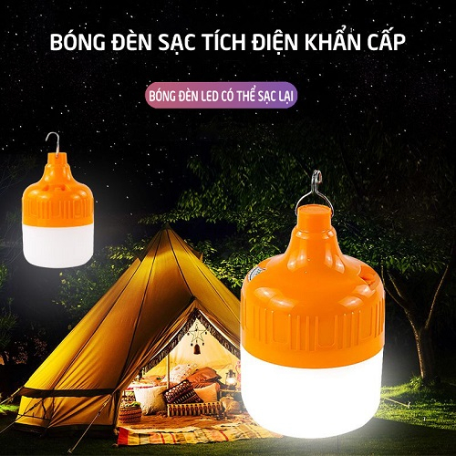 Đèn Led Tích Điện Thế Hệ Mới Không Dây 100W Tiện Dụng Khi Đi Du Lịch, Cúp Điện, Bán Hàng