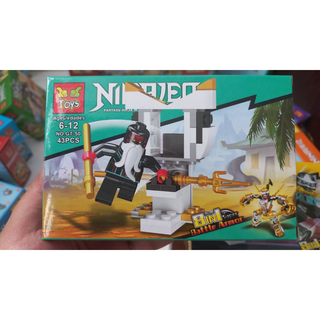 Bộ Lắp Ráp Lego Ninjago 8in1 Chính Hãng Áo Giáp Chiến Đấu