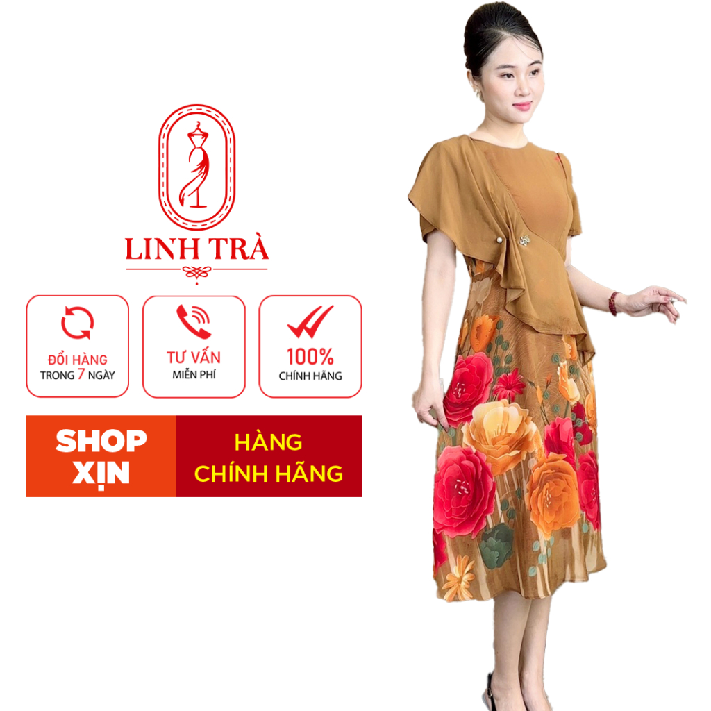 (TM 1121) Cao Cấp Vải Voan Hàn Bigsize Co Dãn Quý Phái Đa Dụng Cho Quý Bà U40 U50